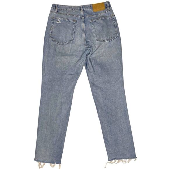 H&M Embroidered Mom Jeans Womens 10 Aztec Boho Southwestern Retro Cowgirl Casual - Picture 3 of 11